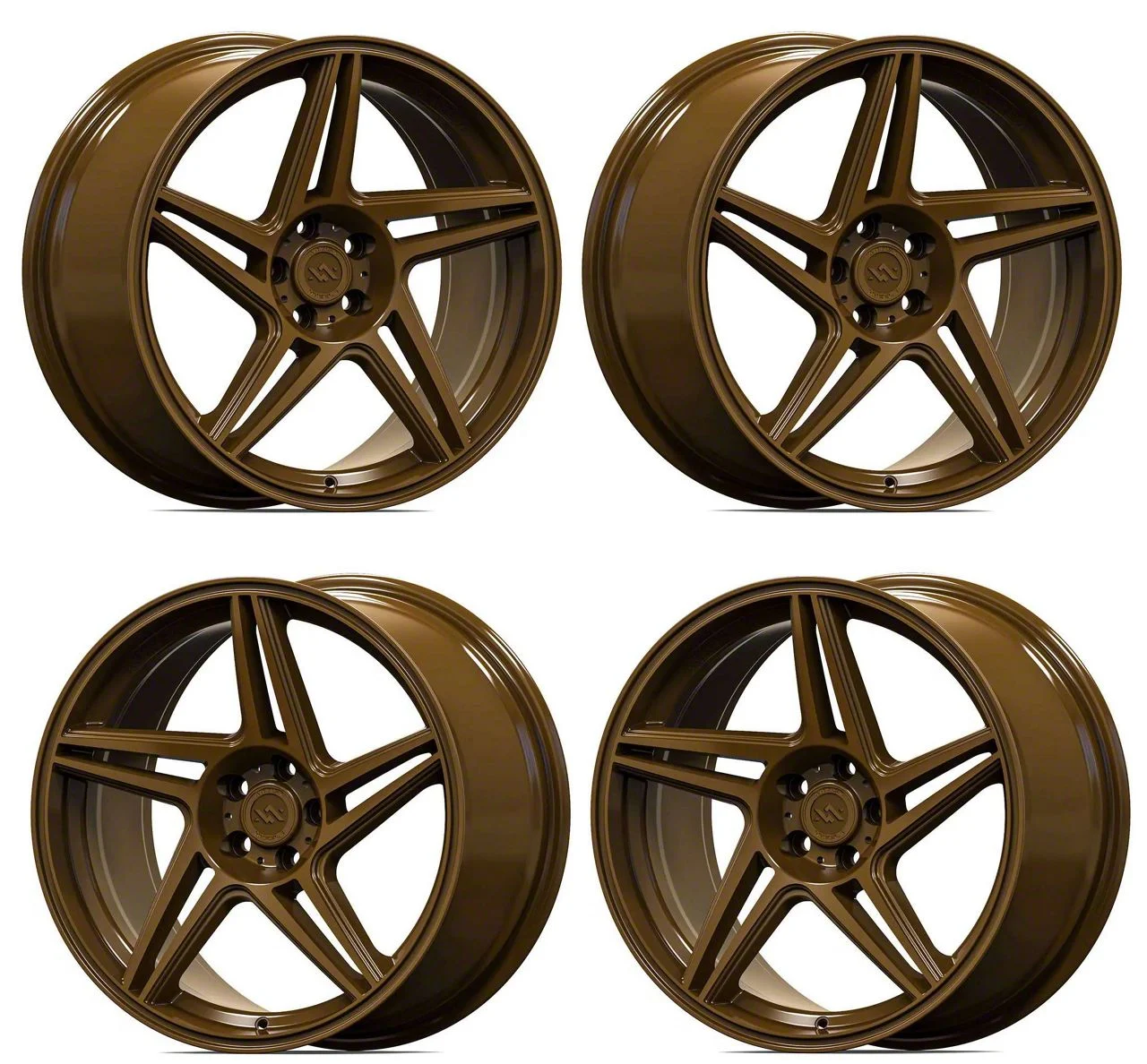 Anovia Wheels Carrier Rodin Bronze 4-Wheel Kit; 18x9.5; 35mm Offset (05-09 Mustang GT, V6)