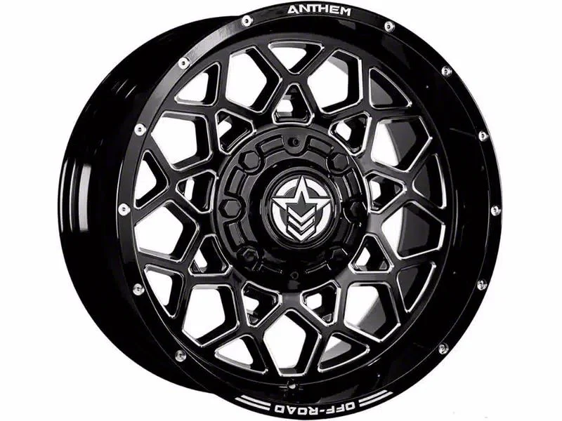 Anthem Off-Road Avenger Gloss Black Milled 6-Lug Wheel; 20x10; -18mm Offset (21-26 Tahoe)