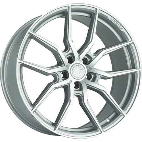 AFF1 Gloss Silver Machined Wheel; Rear Only; 20x10.5; 35mm Offset (10-15 Camaro)