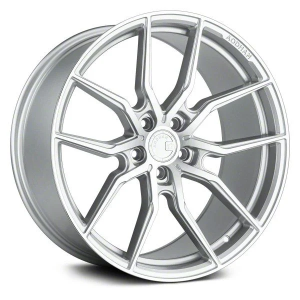 AFF1 Gloss Silver Machined Wheel; 20x9; 30mm Offset (16-24 Camaro)