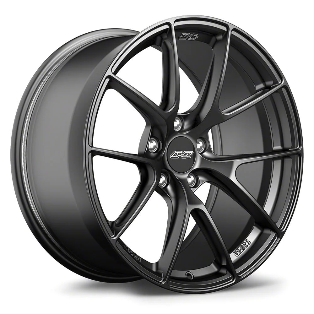 APEX VS-5RS Satin Black Wheel; Rear Only; 19x11; 35mm Offset (10-15 Camaro)
