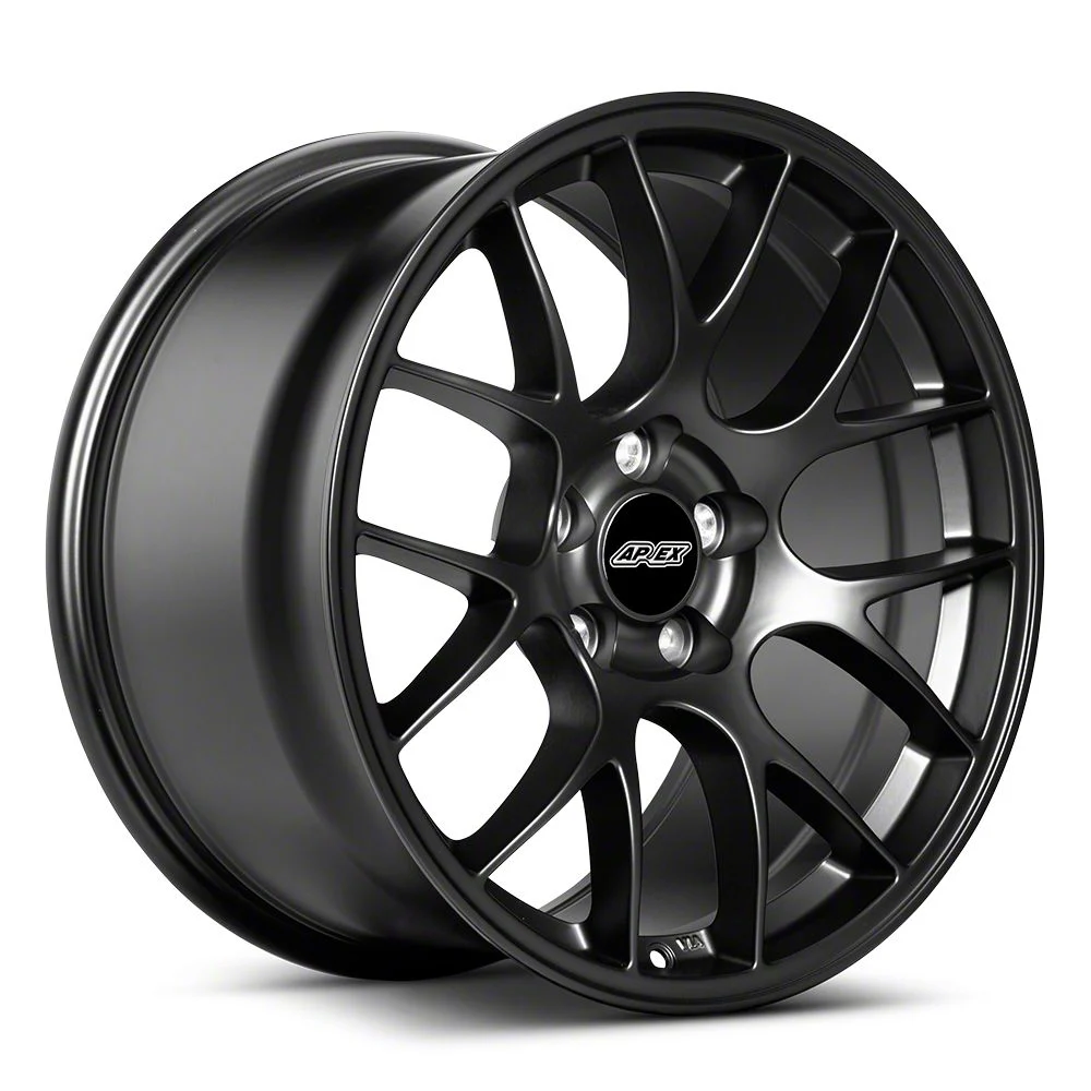 APEX EC-7 Satin Black Wheel; 18x10; 40mm Offset (10-14 Mustang)