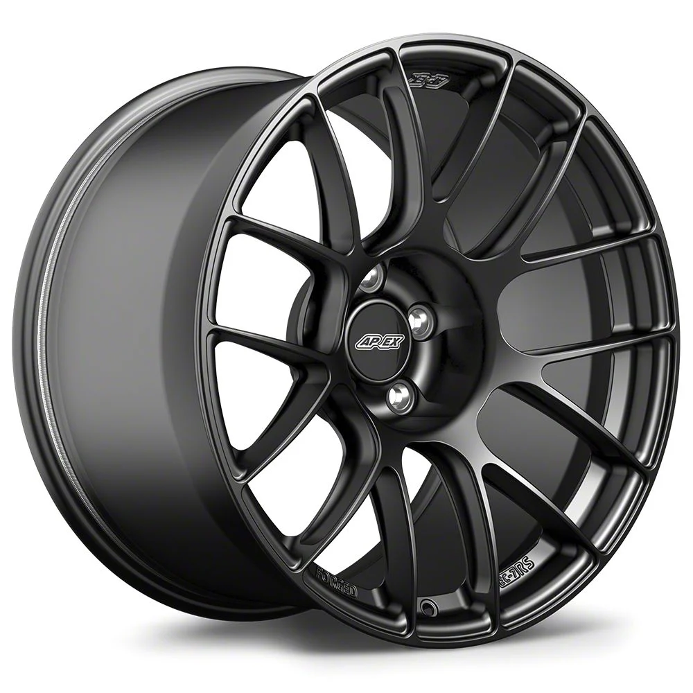 APEX EC-7RS Satin Black Wheel; Rear Only; 18x12; 41mm Offset (17-24 Camaro ZL1)