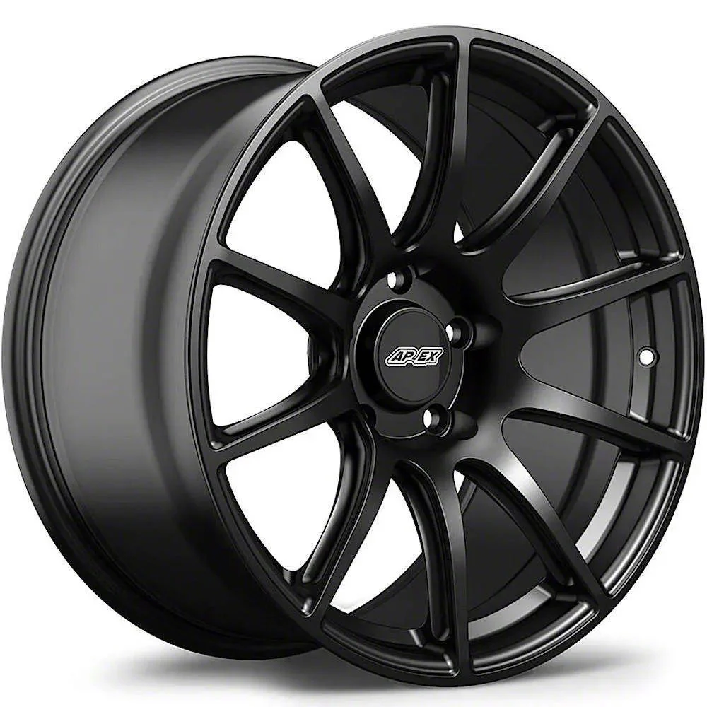 APEX SM-10 Satin Black Wheel; Front Only; 18x11; 7mm Offset (17-24 Camaro ZL1)