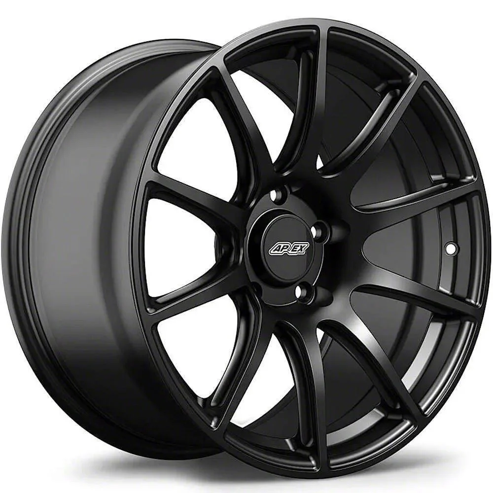 APEX SM-10 Satin Black Wheel; Rear Only; 18x11; 35mm Offset (17-24 Camaro ZL1)
