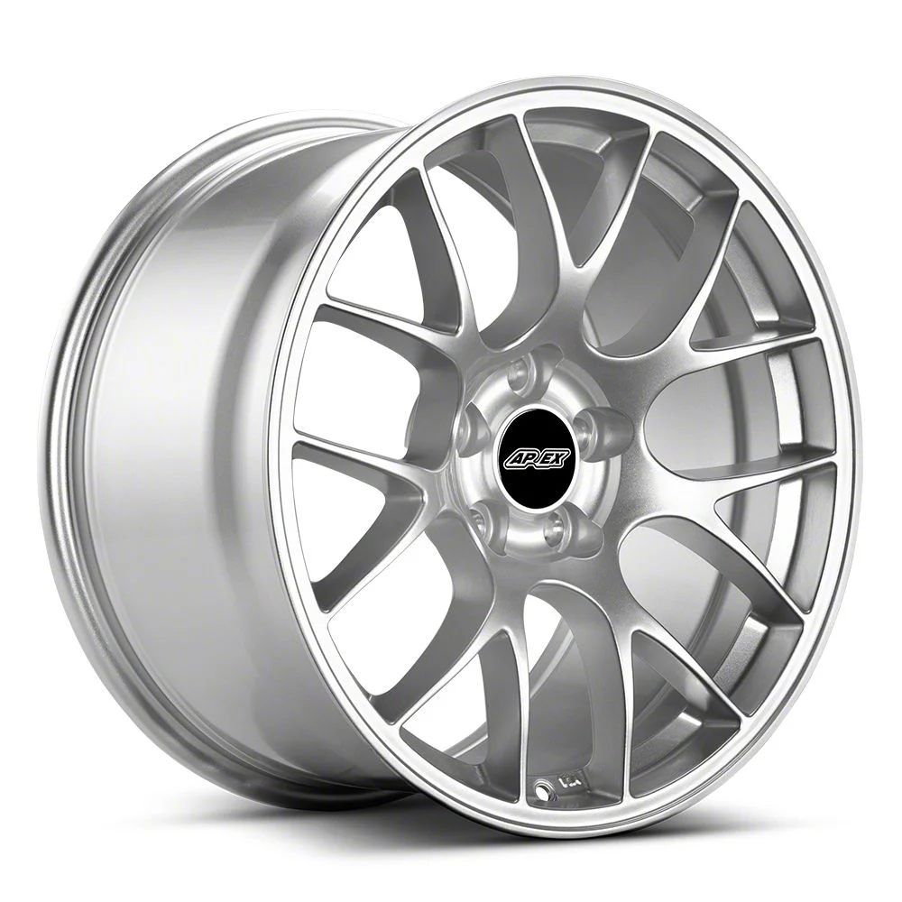 APEX EC-7 Race Silver Wheel; 18x10; 58mm Offset (14-19 Corvette C7 Stingray)