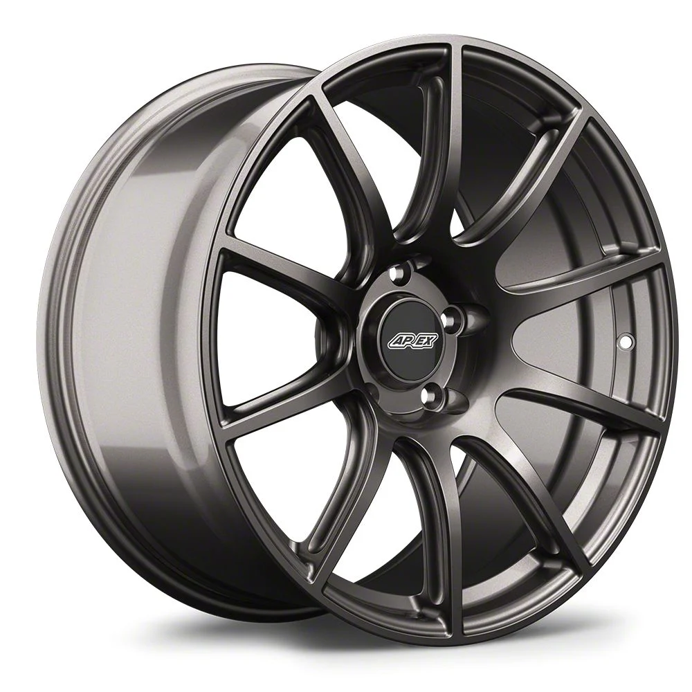 APEX SM-10 Anthracite Wheel; Front Only; 18x10; 30mm Offset (15-19 Corvette C7, Excluding Stingray)