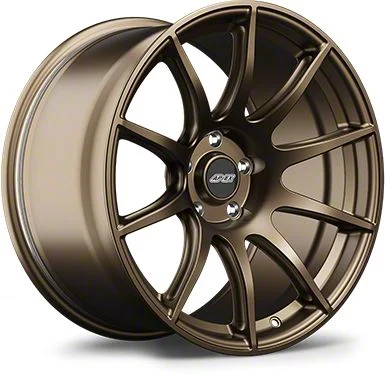 APEX SM-10 Satin Bronze Wheel; Front Only; 18x10; 30mm Offset (15-19 Corvette C7, Excluding Stingray)