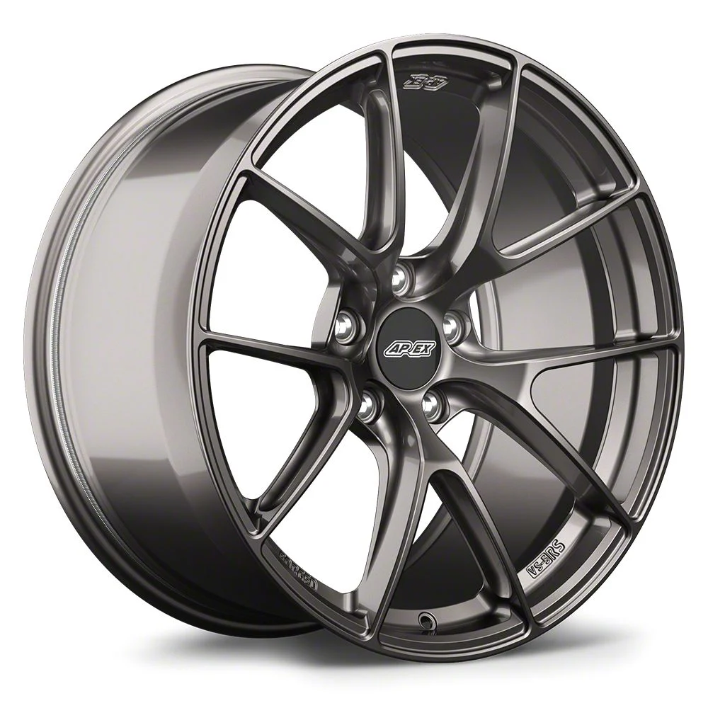 APEX VS-5RS Anthracite Wheel; Rear Only; 20x12.5; 55mm Offset (15-19 Corvette C7, Excluding Stingray)