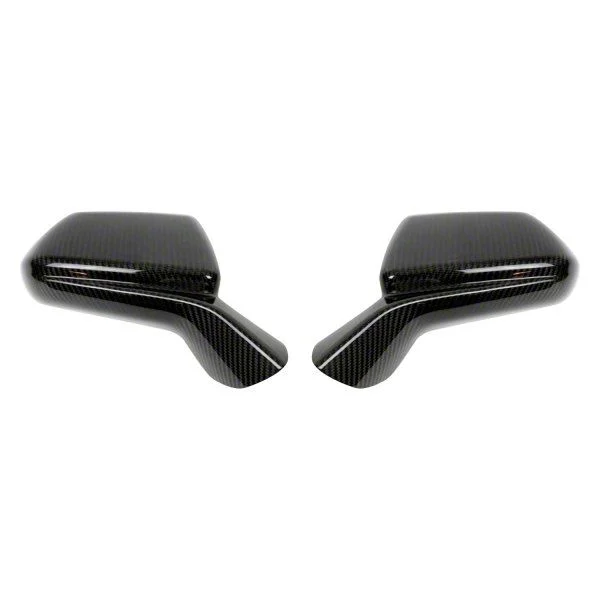 APR Performance Replacement Mirror Caps; Carbon Fiber (16-24 Camaro w/o Dimming Mirrors)