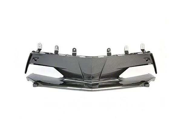 APR Performance Front Bumper Center Bezel; Carbon Fiber (20-26 Corvette C8, Excluding Z06)