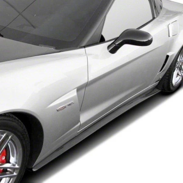 APR Performance Side Rocker Extensions; Carbon Fiber (05-13 Corvette C6 Grand Sport, Z06)