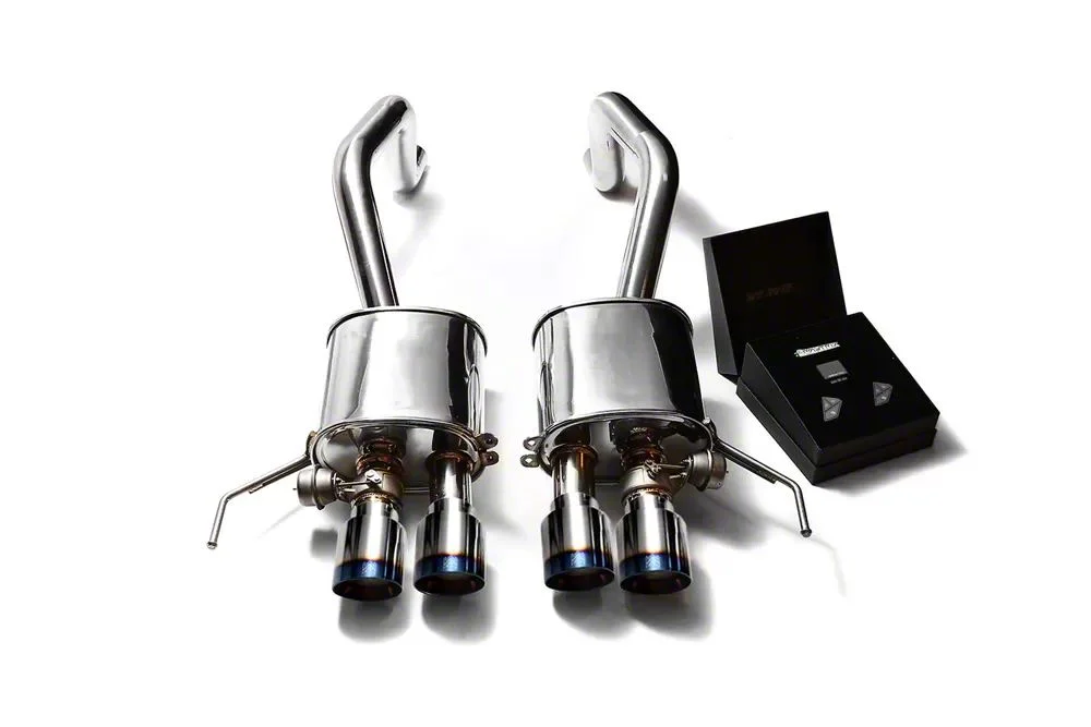 Armytrix Valvetronic Cat-Back Exhaust System with Blue Coated Tips (14-19 Corvette C7, Excluding ZR1)