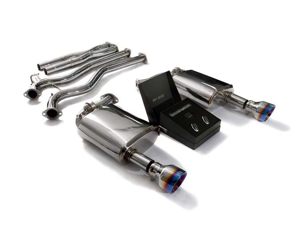 Armytrix Valvetronic Cat-Back Exhaust System with Blue Coated Tips (15-17 Mustang GT Fastback)