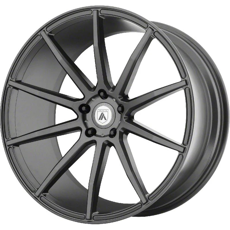 Asanti Aries Matte Graphite Wheel; 22x9; 15mm Offset (08-23 RWD Challenger, Excluding Widebody)