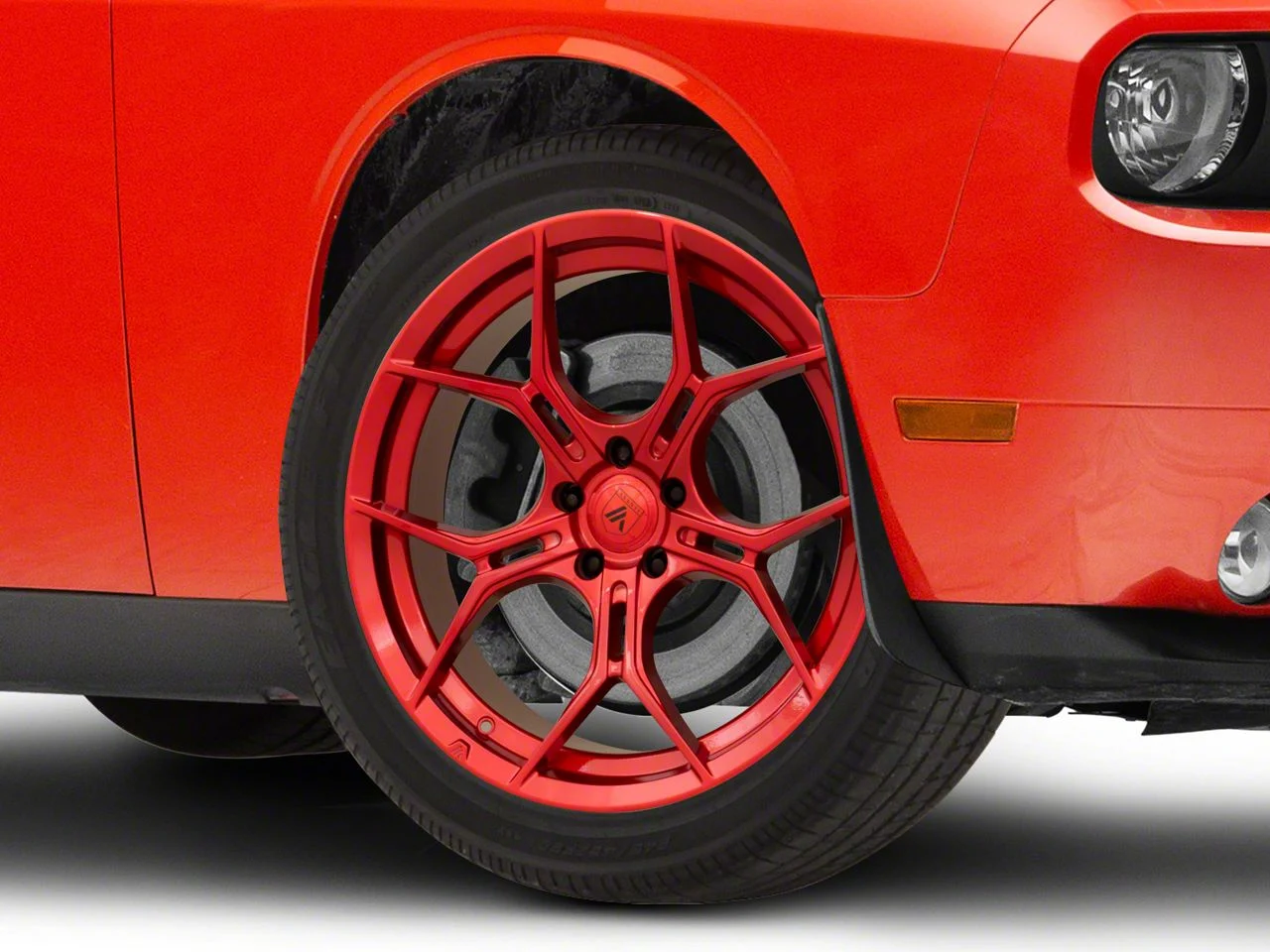 Asanti Monarch Candy Red Wheel; 20x9; 15mm Offset (08-23 RWD Challenger, Excluding Widebody)