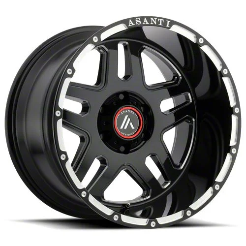 Asanti Enforcer Gloss Black Milled 6-Lug Wheel; 20x9; 40mm Offset (19-23 Ranger)