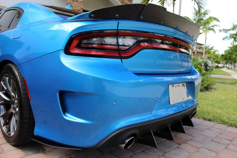 Authority Motorsport V1 6-Piece Rear Diffuser Kit (15-23 Charger Daytona, Scat Pack, SRT, Excluding Widebody)