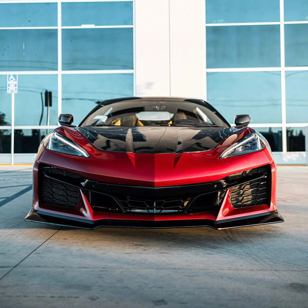 Z06 Track Package Front Bumper Conversion; Unpainted (20-26 Corvette C8 Stingray)