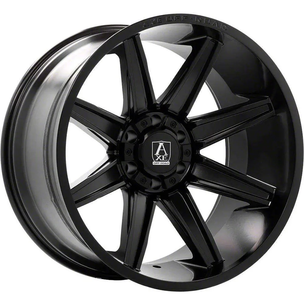 Axe Wheels Atremis Satin Black 6-Lug Wheel; 20x9.5; 15mm Offset (14-18 Sierra 1500)