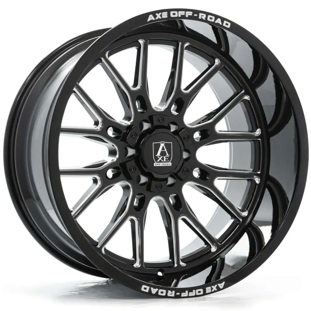 Axe Wheels Atlas Gloss Black Milled 6-Lug Wheel; 20x10; -19mm Offset (21-26 Tahoe)