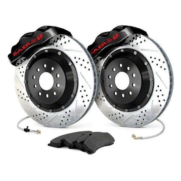 Baer Pro+ Rear Big Brake Kit with 14-Inch Rotors; Black Calipers (10-15 Camaro SS)