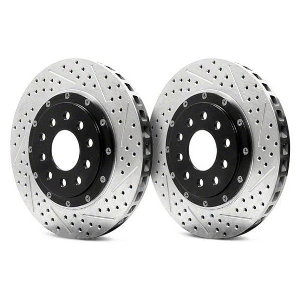 Baer EradiSpeed+ 2-Piece Performance Drilled and Slotted Rotors; Front Pair (06-13 Corvette C6 Z06; 10-13 Corvette C6 Grand Sport)