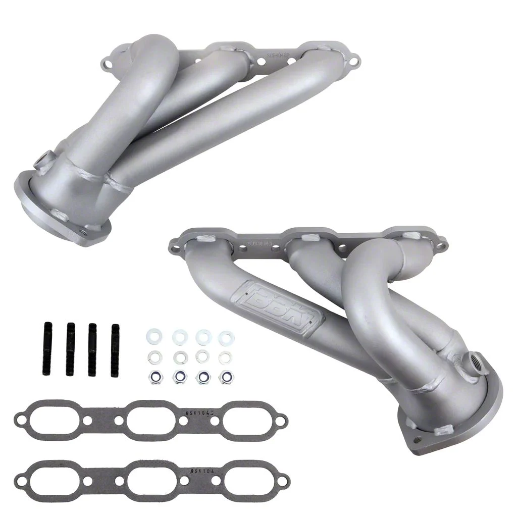 BBK 1-3/4-Inch Shorty Headers; Titanium Ceramic (09-10 3.5L Challenger)