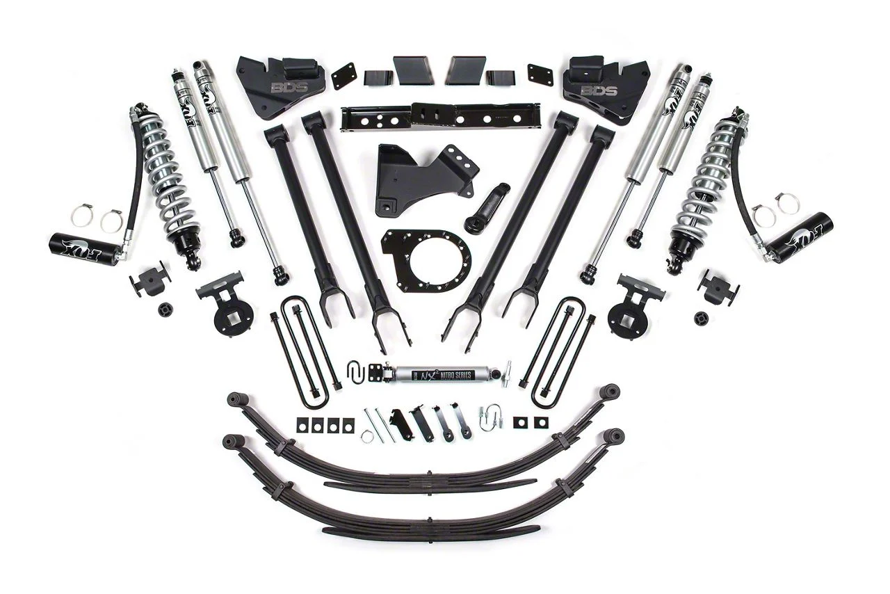 BDS 7-Inch Radius Arm Suspension Lift Kit with Rear Lift Springs and FFOX 2.5 Coil-Overs and 2.0 Performance Shocks (20-22 4WD 6.7L PowerStroke F-350 Super Duty)