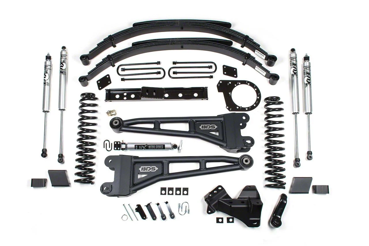 BDS 7-Inch Radius Arm Suspension Lift Kit with Rear Lift Springs and NX2 Nitro Shocks (20-22 4WD 6.7L PowerStroke F-350 Super Duty)