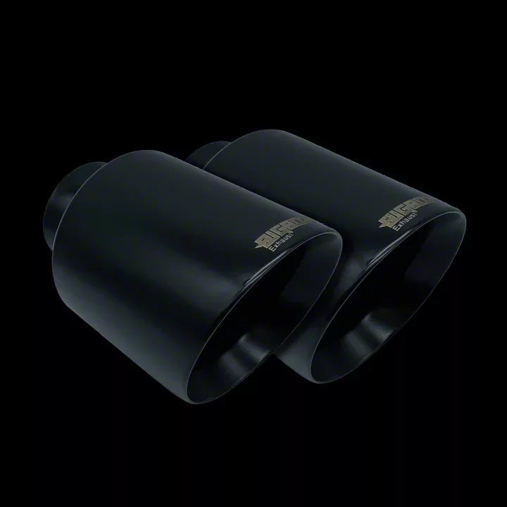 Bigboz Exhaust Bolt-On Exhaust Tips; 5-Inch; Flat Black (15-23 V8 HEMI Charger)