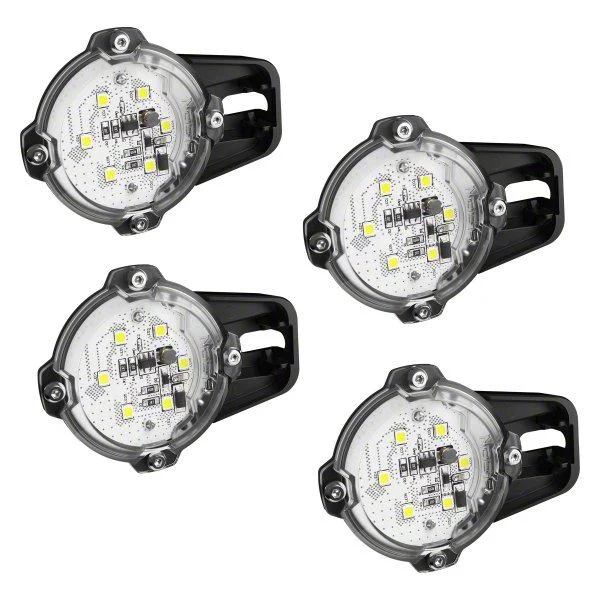 Bison Off-Road YAK! Universal 600 Lumen Light Kit; Blue; 4-Pack (Universal; Some Adaptation May Be Required)