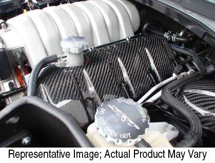 Black Ops Auto Works Engine Covers; Unpainted (08-10 6.1L HEMI Challenger)