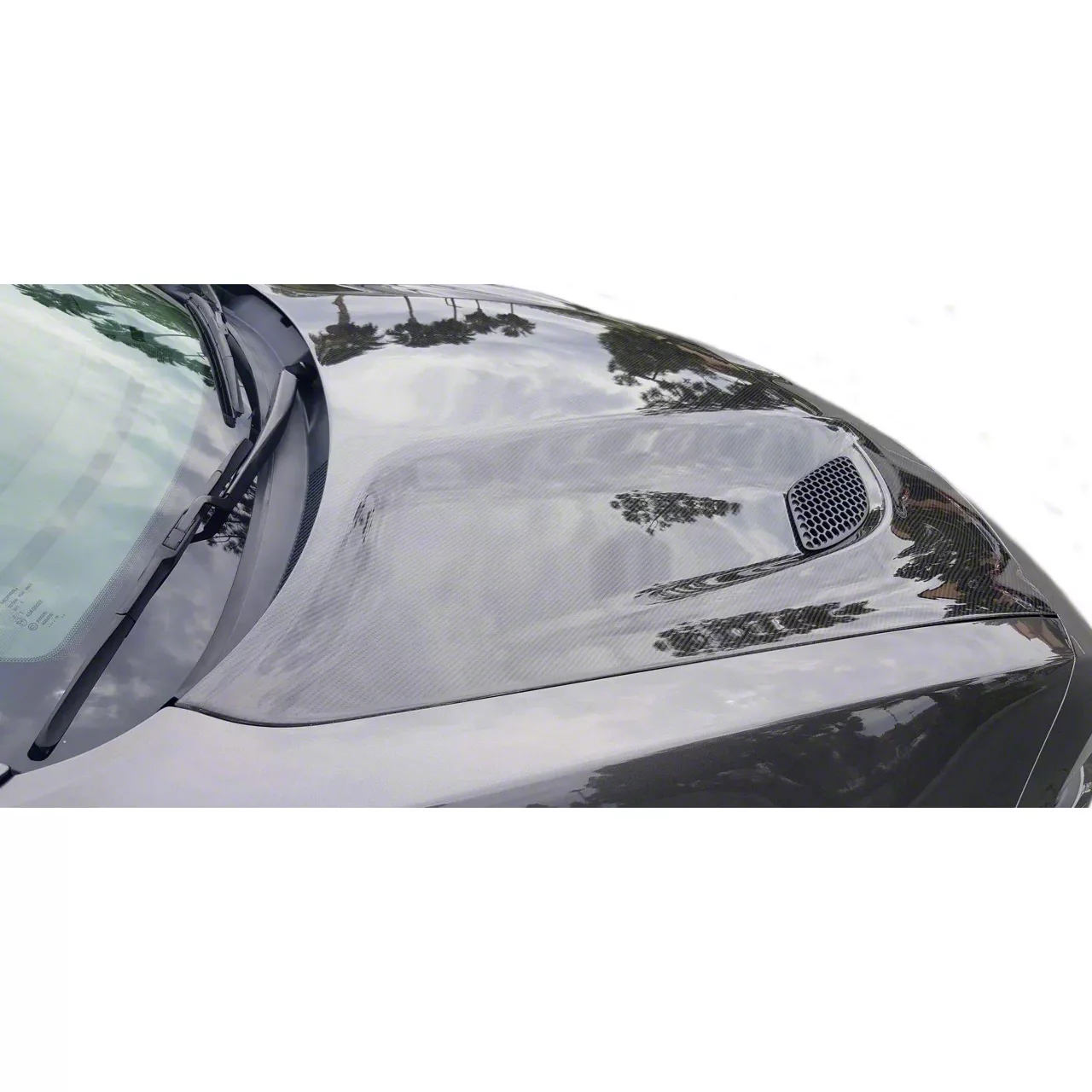 Black Ops Auto Works Hellcat Hood; Carbon Fiber (15-23 Charger)