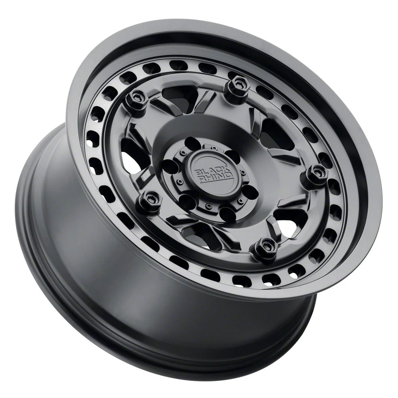 Black Rhino Grange Dark Tint Matte Black Machined 8-Lug Wheel; 20x9; 6mm Offset (15-19 Sierra 2500 HD)