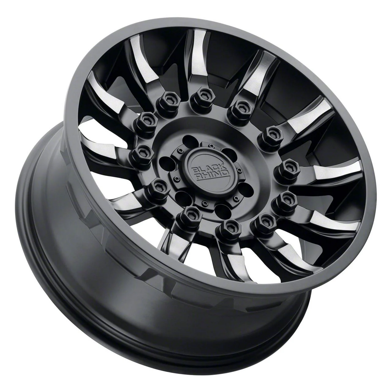 Black Rhino Mission Matte Black Machined 8-Lug Wheel; 20x11.5; -44mm Offset (15-19 Sierra 2500 HD)