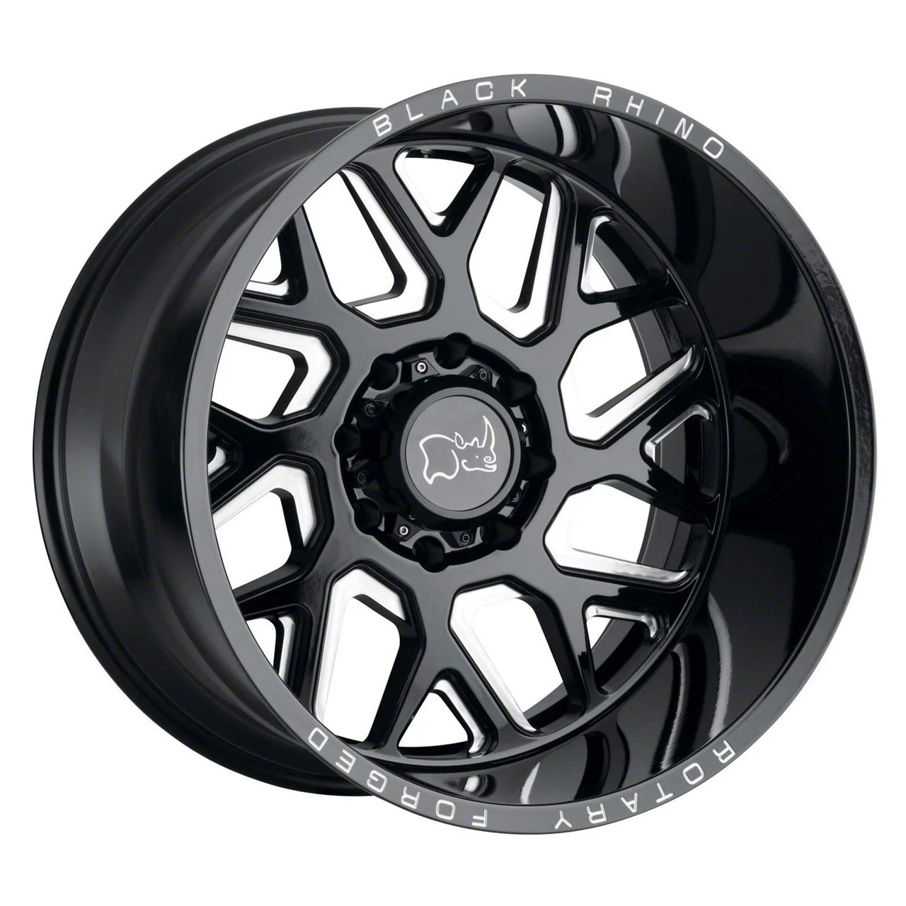 Black Rhino Reaper Gloss Black Milled 8-Lug Wheel; 20x11.5; -44mm Offset (15-19 Sierra 2500 HD)