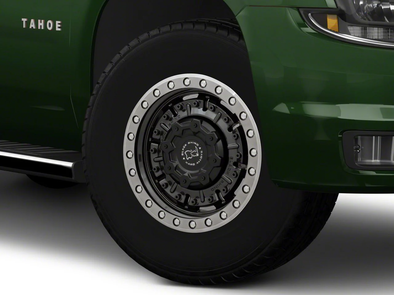 Black Rhino Abrams Gloss Gunblack with Machined Dark Tint 6-Lug Wheel; 18x9.5; -18mm Offset (15-20 Tahoe)