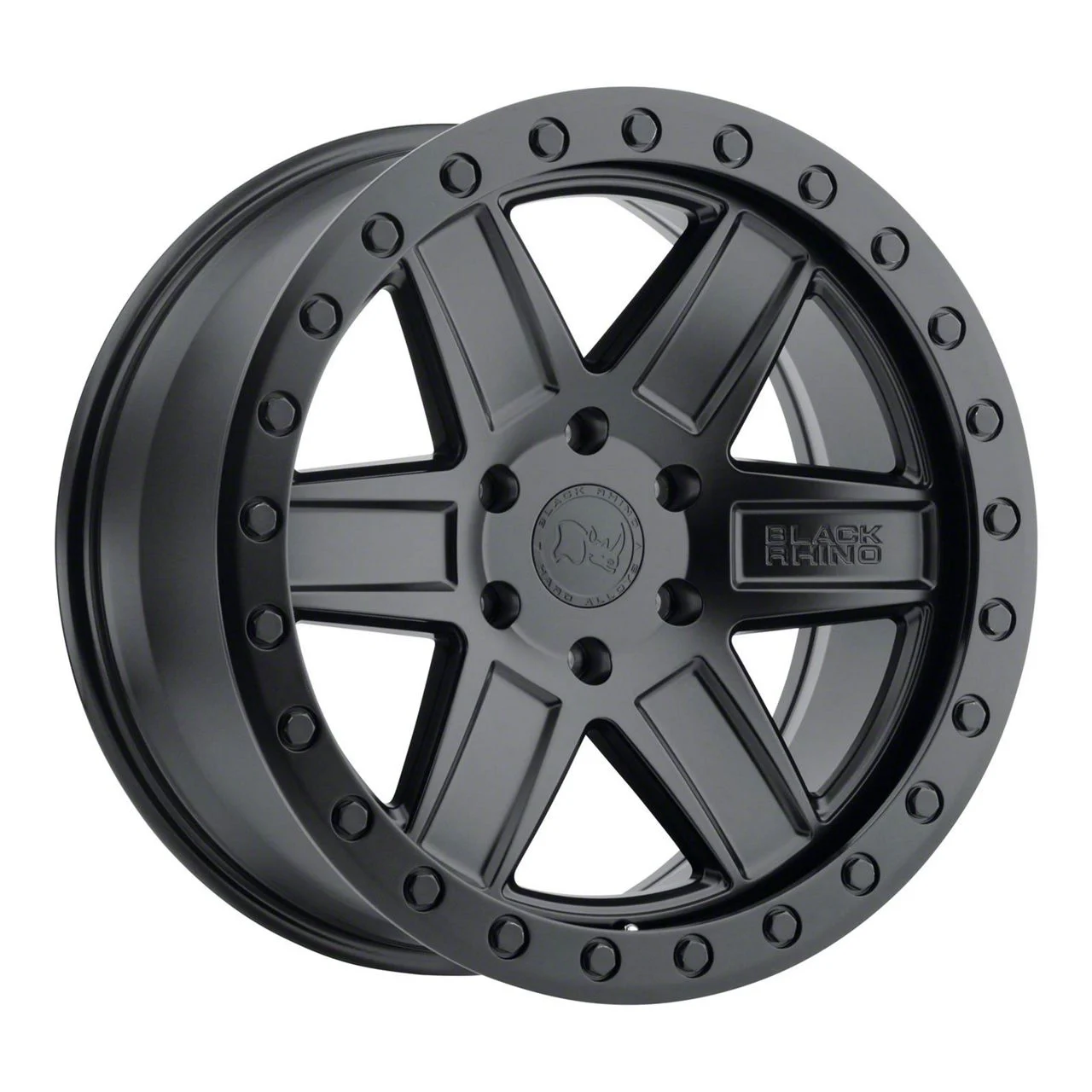 Black Rhino Attica Matte Black with Black Bolts 6-Lug Wheel; 18x9.5; 12mm Offset (15-20 Tahoe)