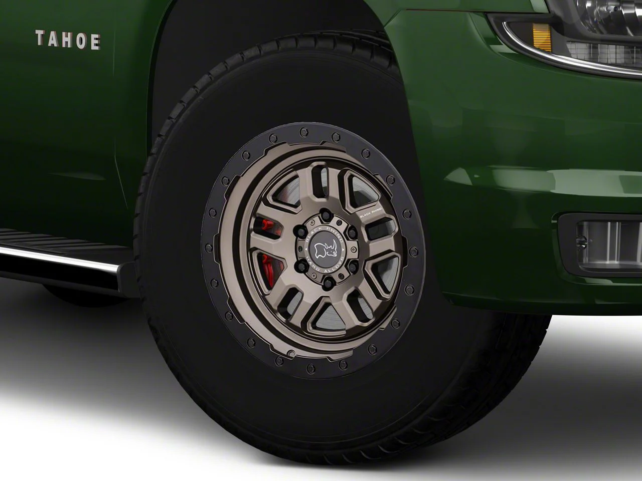 Black Rhino Barstow Matte Bronze with Matte Black Lip 6-Lug Wheel; 18x9.5; -18mm Offset (15-20 Tahoe)