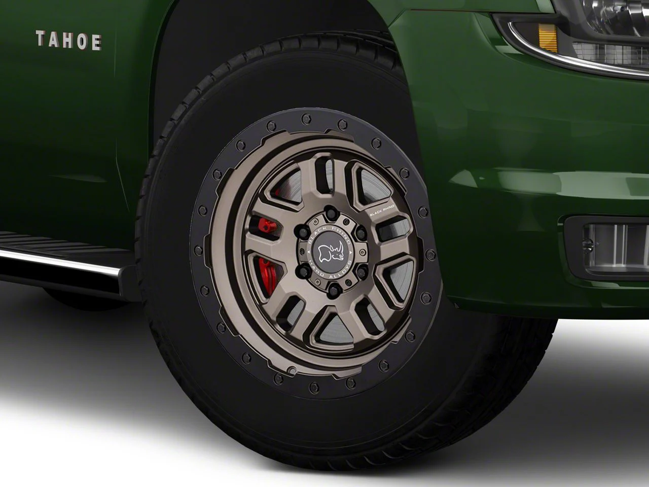 Black Rhino Barstow Matte Bronze with Matte Black Lip 6-Lug Wheel; 20x9.5; -18mm Offset (15-20 Tahoe)