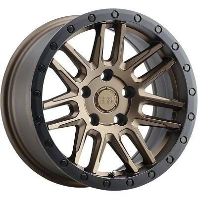 Black Rhino Arches Bronze with Black Ring Wheel; 18x8; 30mm Offset (21-26 Mustang Mach-E, Excluding GT)