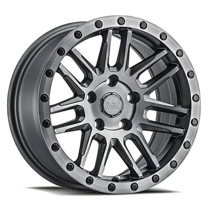 Black Rhino Arches Matte Brushed Gunmetal Wheel; 18x8; 30mm Offset (21-26 Mustang Mach-E, Excluding GT)