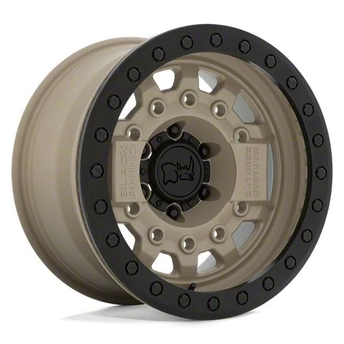 Black Rhino Avenger Beadlock Desert Sand 6-Lug Wheel; 17x8.5; -30mm Offset (19-23 Ranger)