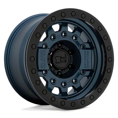 Black Rhino Avenger Beadlock Navy Blue 6-Lug Wheel; 17x8.5; 0mm Offset (19-23 Ranger)