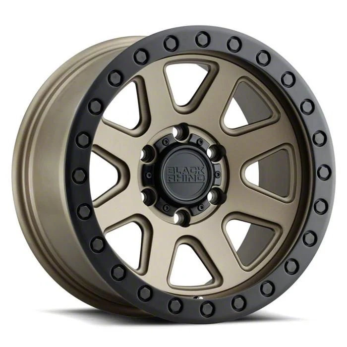 Black Rhino Baker Matte Bronze with Black Ring 6-Lug Wheel; 17x8.5; -18mm Offset (19-23 Ranger)