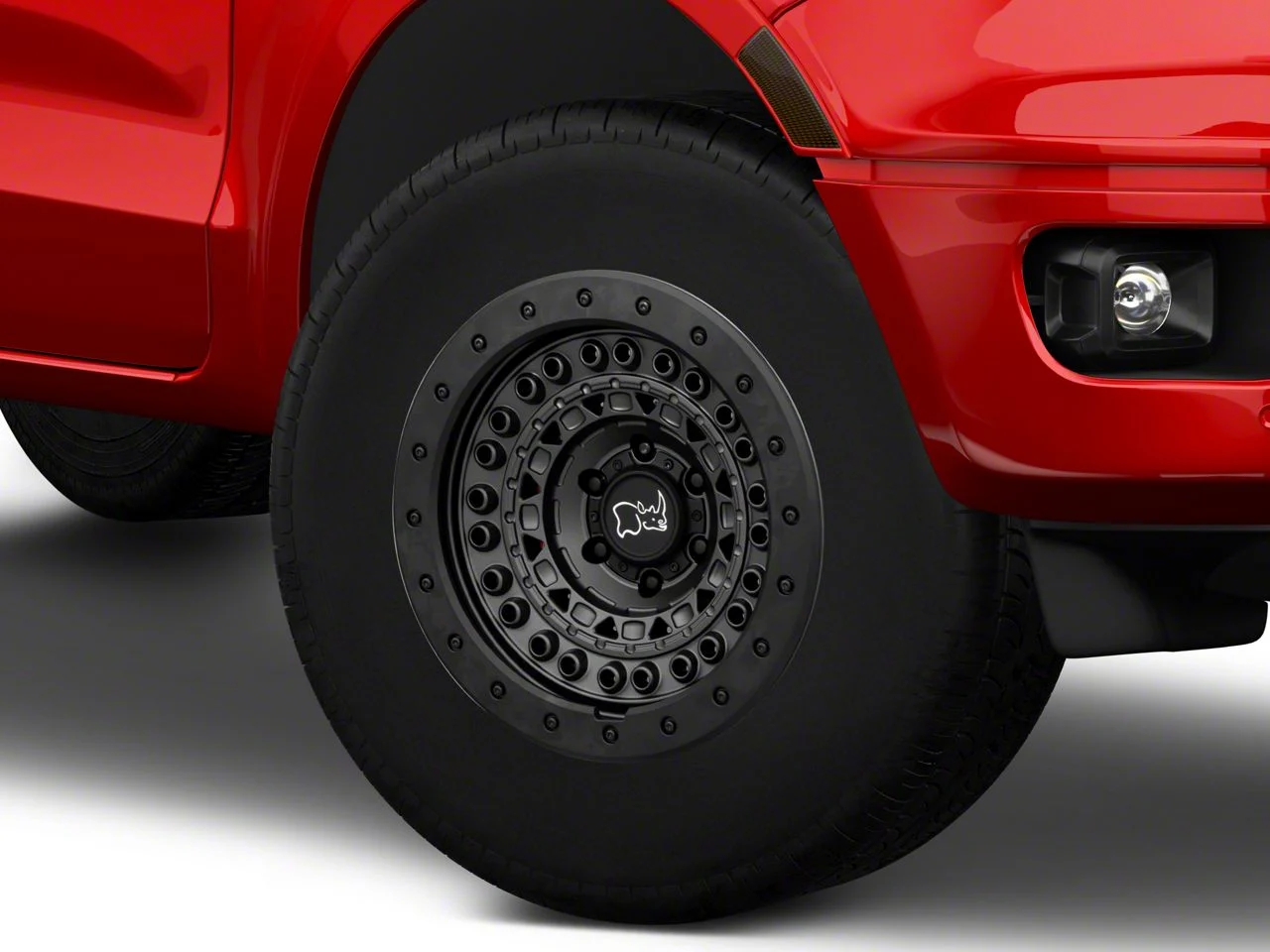 Black Rhino Barricade Gunblack with Black Rock Guard 6-Lug Wheel; 17x8.5; -18mm Offset (19-23 Ranger)