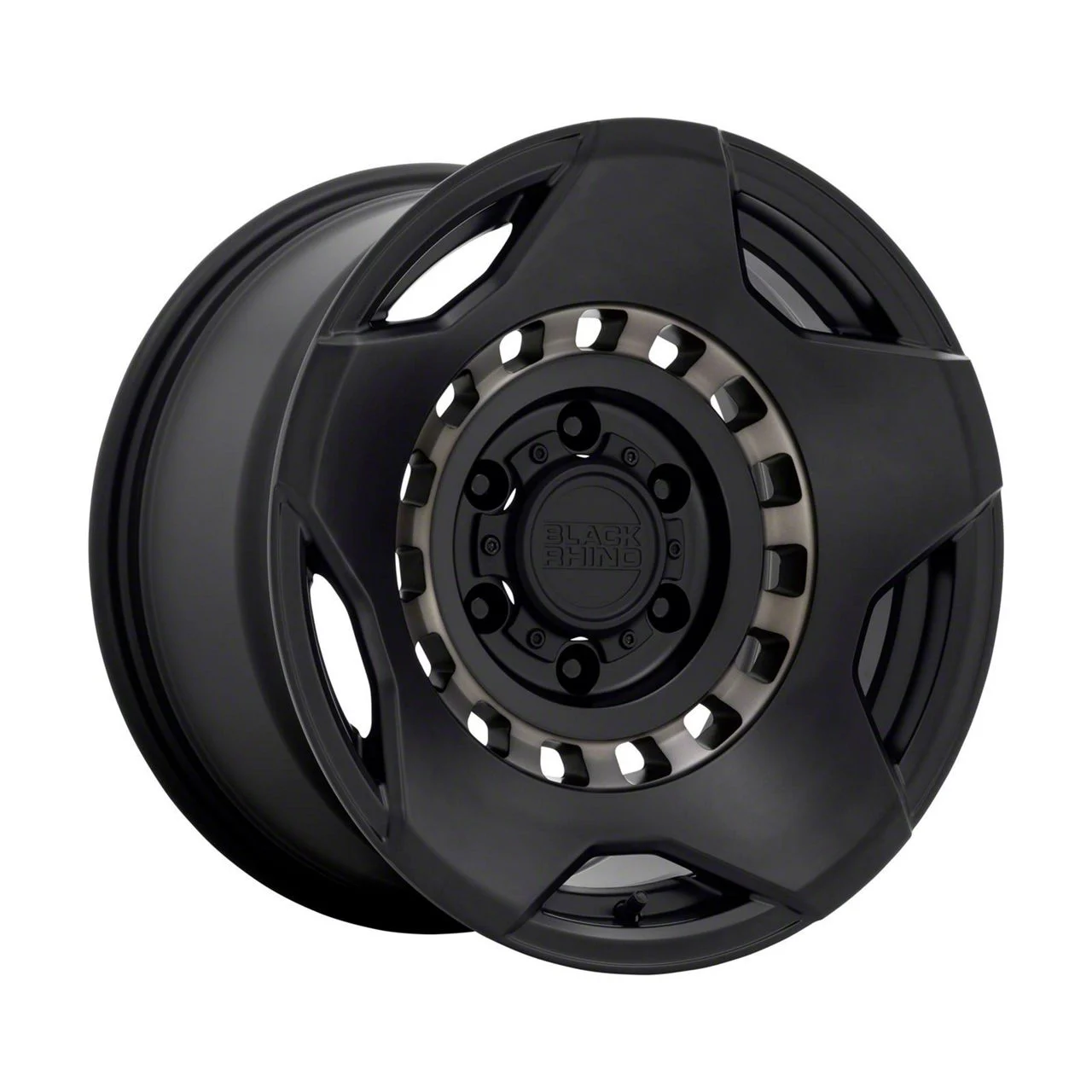 Black Rhino Muzzle Matte Black with Machined Tinted Ring 6-Lug Wheel; 20x9; 12mm Offset (19-23 Ranger)