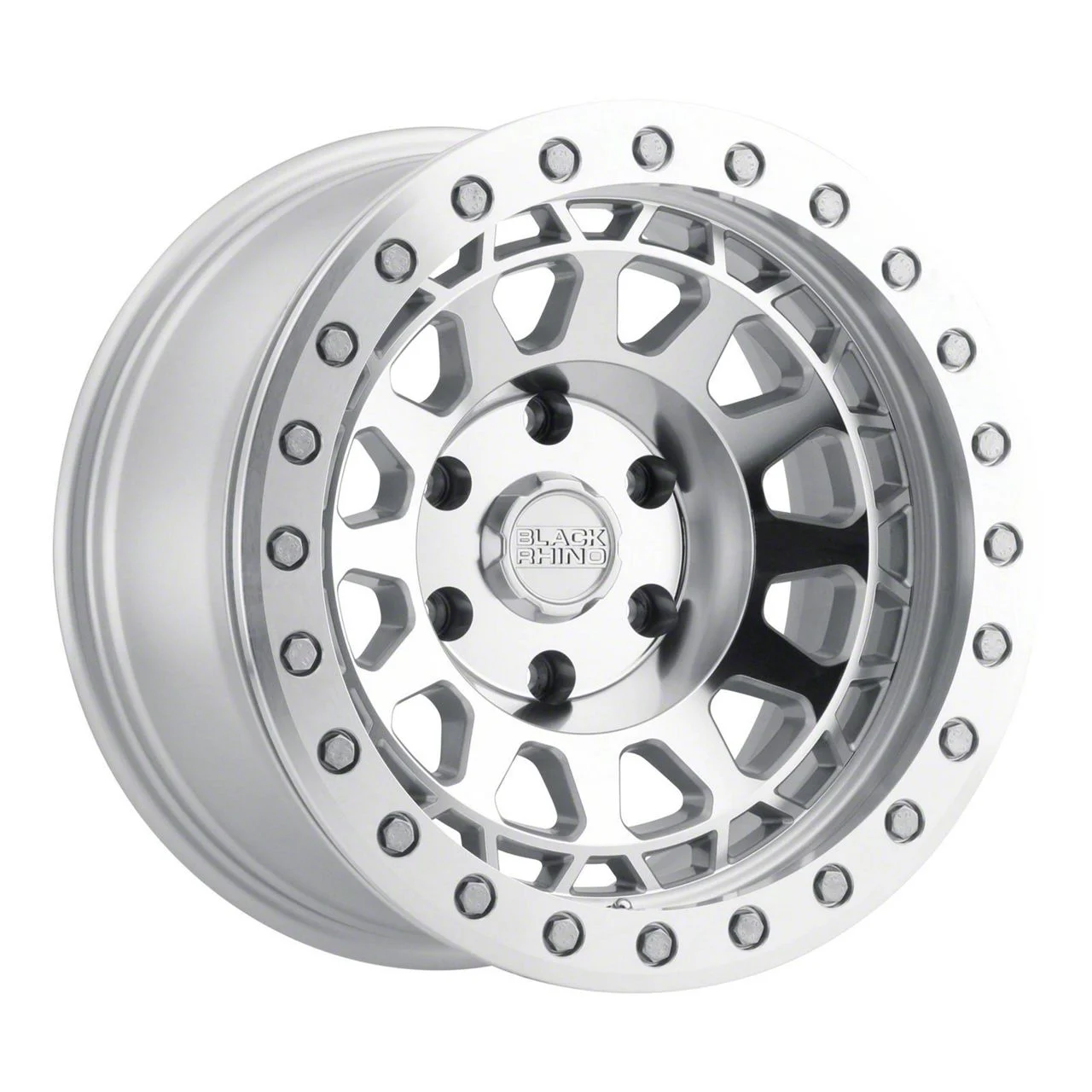 Black Rhino Primm Silver Machined 6-Lug Wheel; 17x8.5; 0mm Offset (19-23 Ranger)