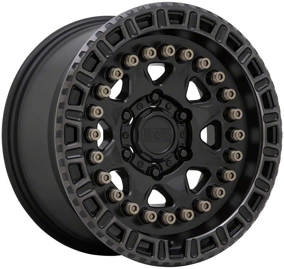 Black Rhino Carbine Matte Black with Machined Tinted Ring and Bronze Bolts 6-Lug Wheel; 20x9; 0mm Offset (19-26 Sierra 1500)